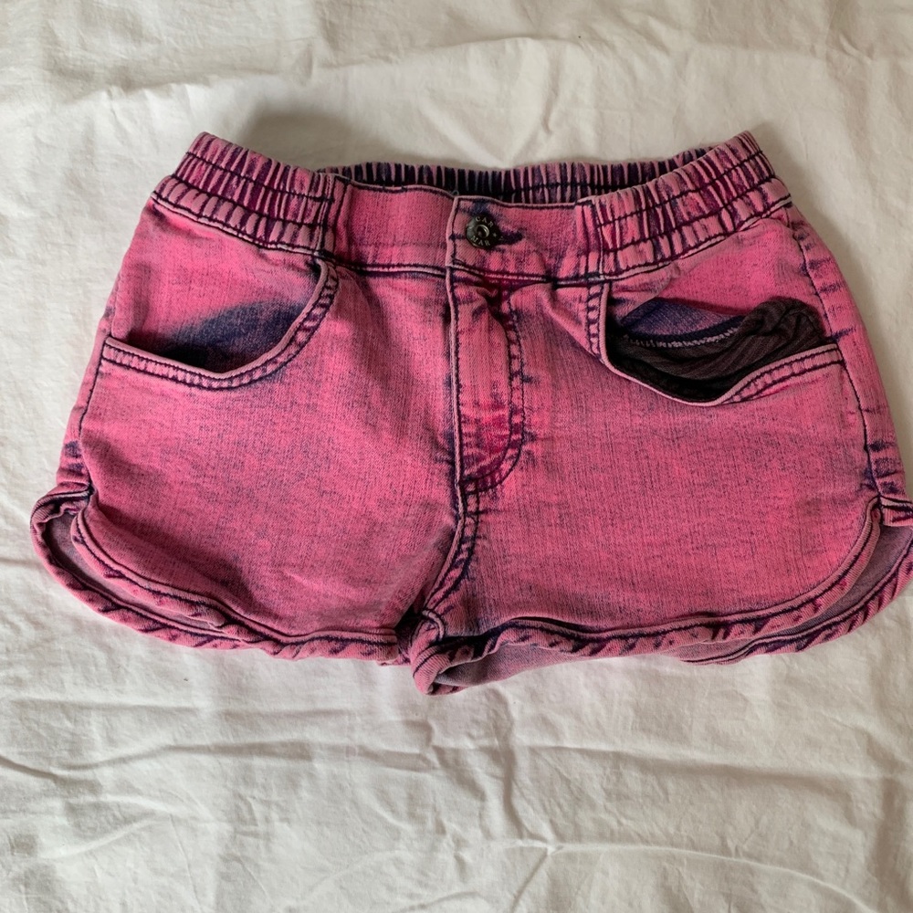 Pink Carmar vintage washed jean shorts
